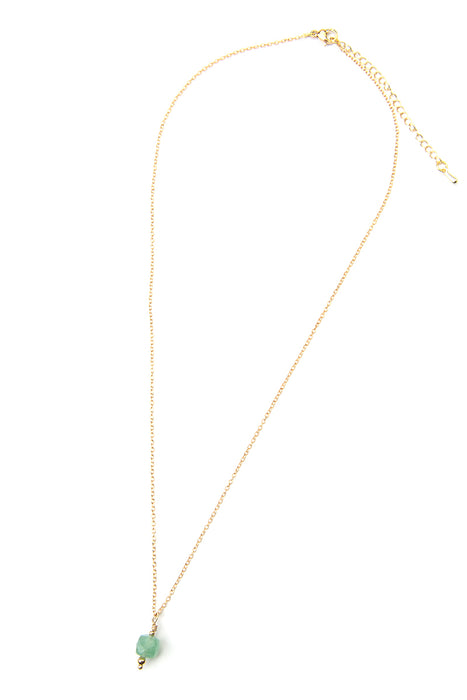 Green jade pendant necklace, 45+5cm