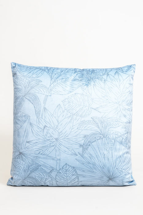 Coussin en velours brodé de flamants roses, 45 x 45 cm