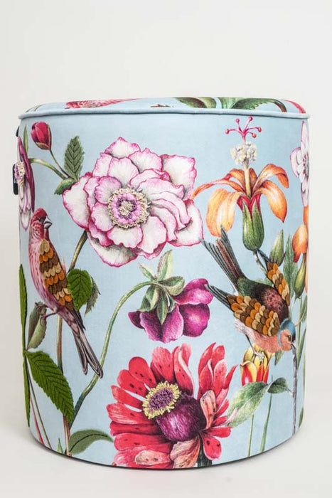 Puff Samt Blumen 40x40x45cm