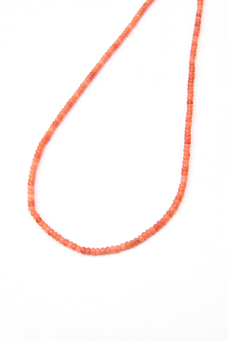 Carnelian necklace, 45+5cm