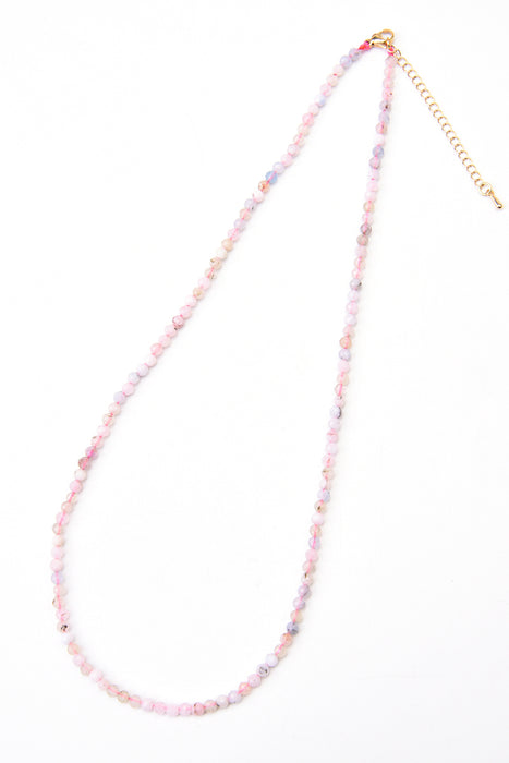 Chaîne Morganite 4 mm, 45+5 cm