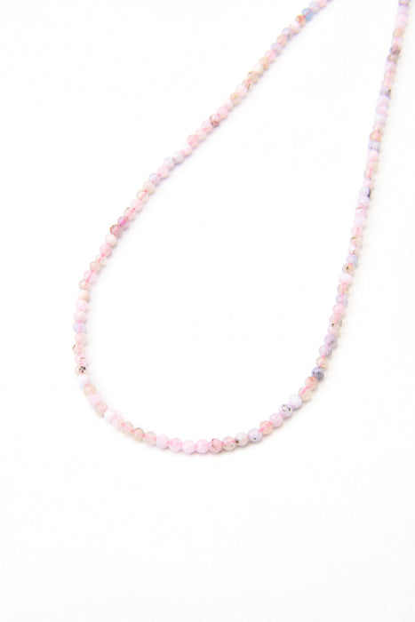 Chaîne Morganite 4 mm, 45+5 cm