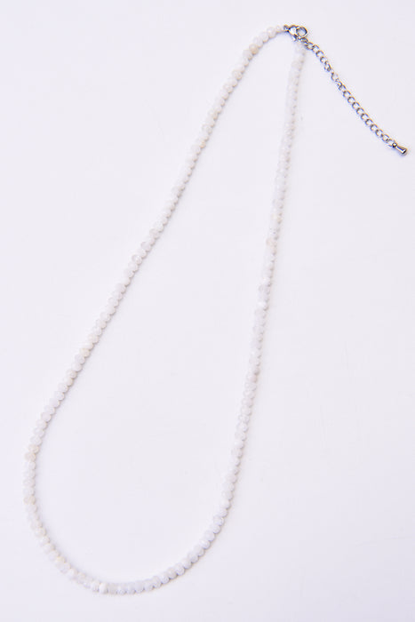 Collier en pierre de lune, 45+5cm