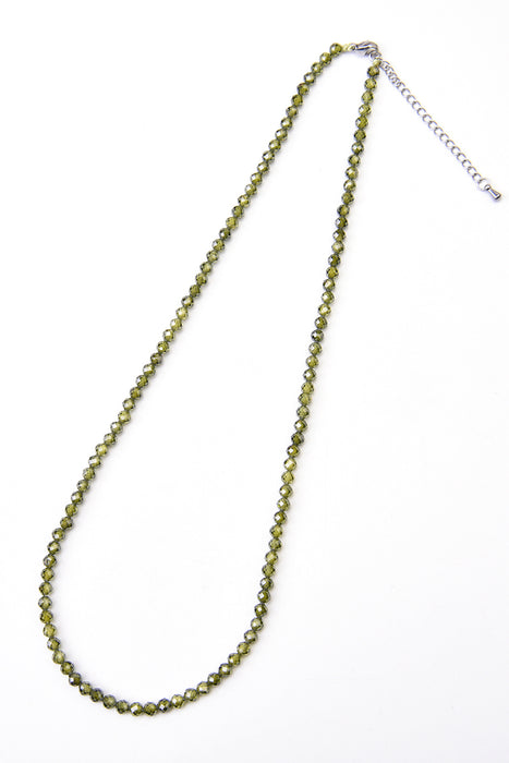 Collier péridot, 45+5cm