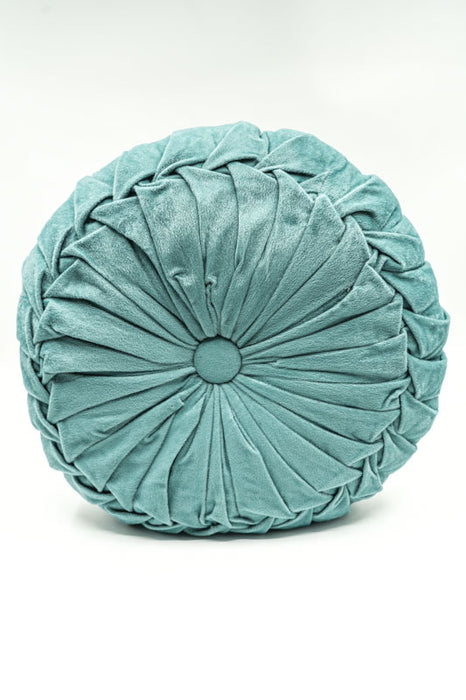 Cachet Hit cushion round velvet light teal 38x38 cm