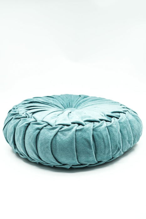 Cachet Hit cushion round velvet light teal 38x38 cm