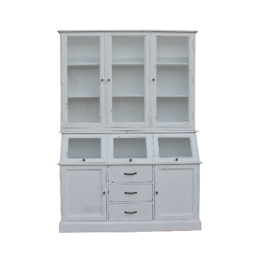 Display cabinet mango wood 135x45x190 cm