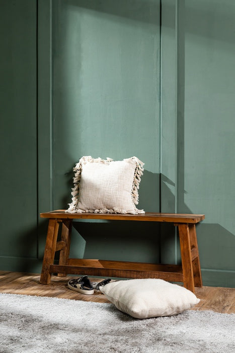 Bench made of recycled mango wood 100x30x45cm