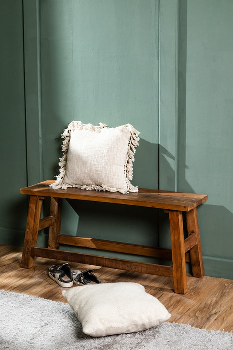 Bench made of recycled mango wood 100x30x45cm