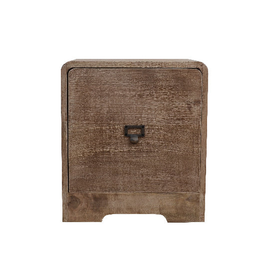 Mango wood bedside table with 1 drawer, 40x30x45cm