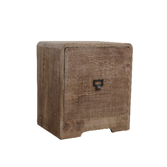 Mango wood bedside table with 1 drawer, 40x30x45cm
