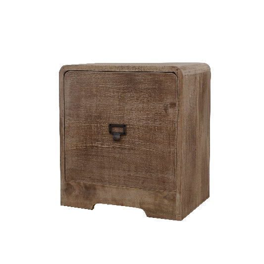 Mango wood bedside table with 1 drawer, 40x30x45cm