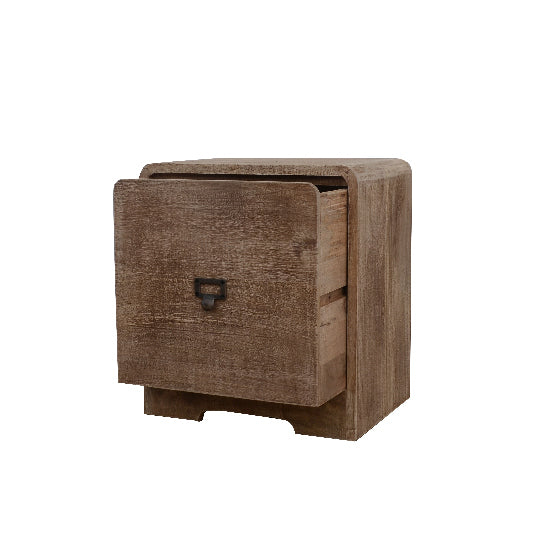 Mango wood bedside table with 1 drawer, 40x30x45cm