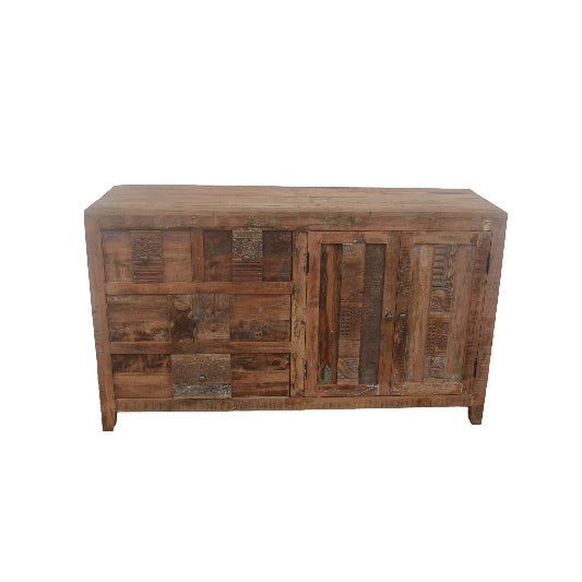 Sideboard geschnitzt rezykliertem Mangoholz 150x43x88cm
