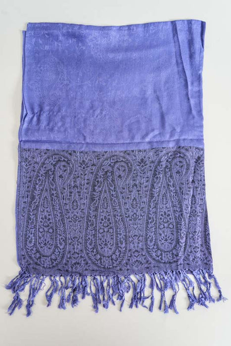 Écharpe viscose violette 70x185cm