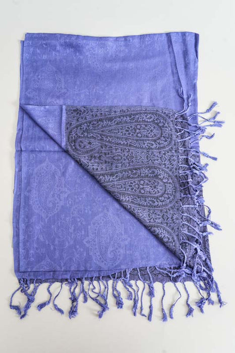 Écharpe viscose violette 70x185cm