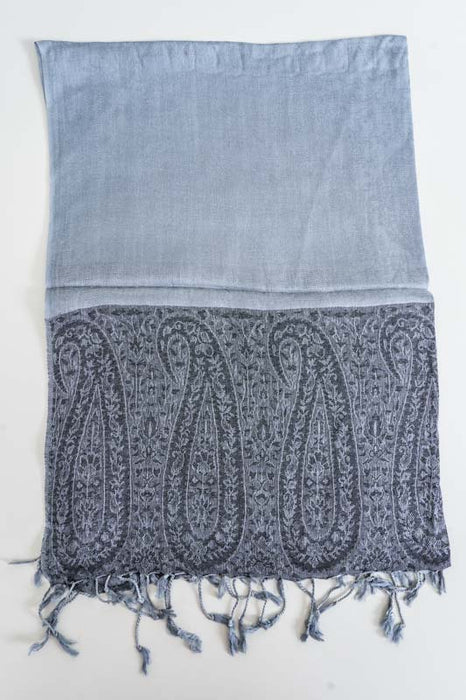 Viscose scarf ice blue 70x185cm