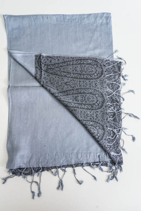 Viscose scarf ice blue 70x185cm