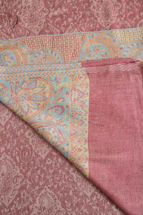 Scarf viscose patterned rust 70x185cm