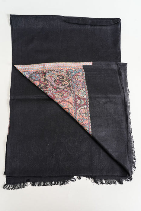 Scarf viscose black 70x185cm