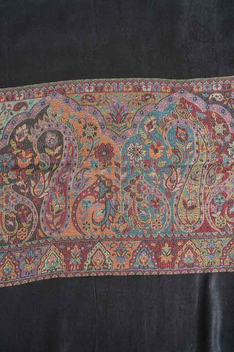 Scarf viscose black 70x185cm