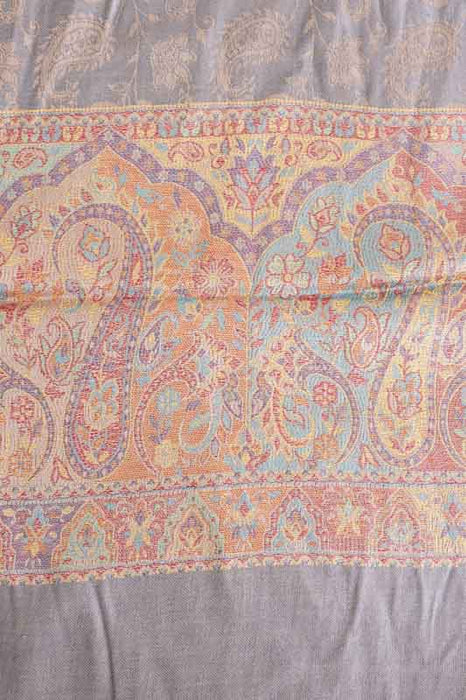 Écharpe viscose jaune/gris 70x185cm