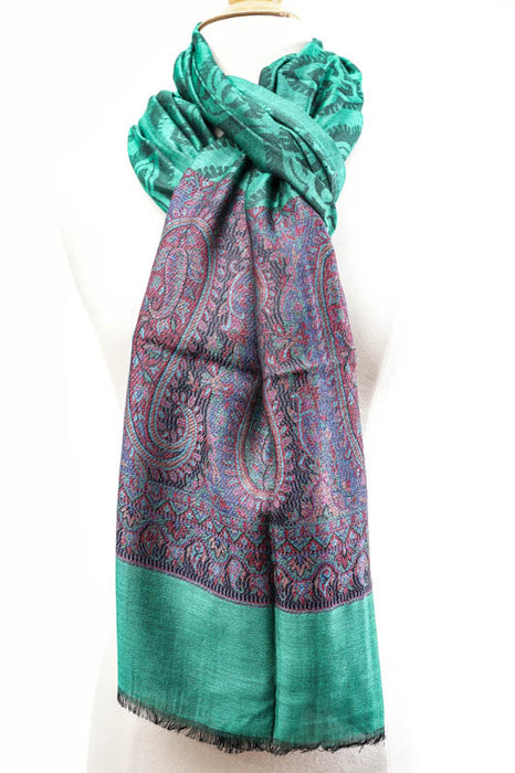 Schal Viskose hellgrün 70x185cm