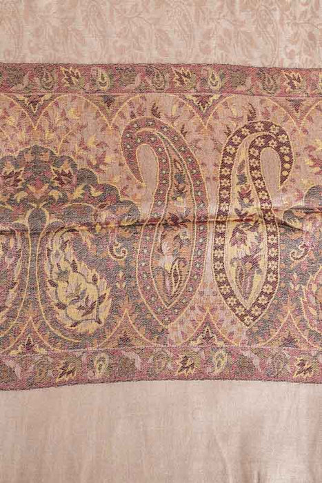 Schal Viskose Paisley beige 70x185cm