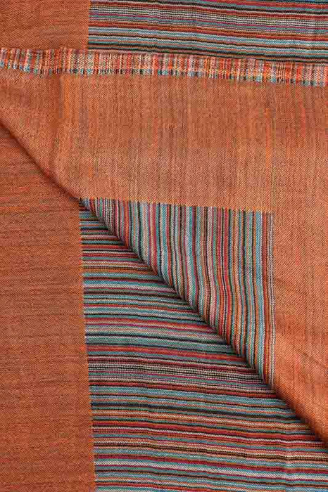 Schal Viskose gestreift orange 70x185cm