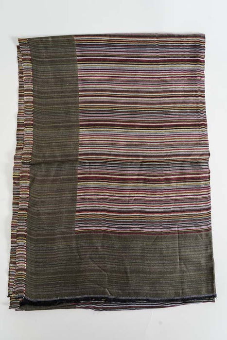 Schal Viskose gestreift grün 70x185cm