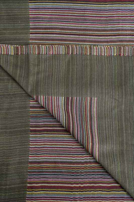 Schal Viskose gestreift grün 70x185cm