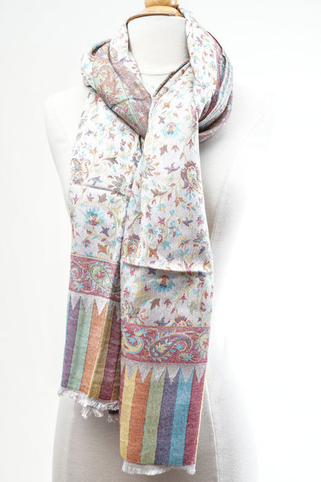 Echarpe viscose écru 70x185cm