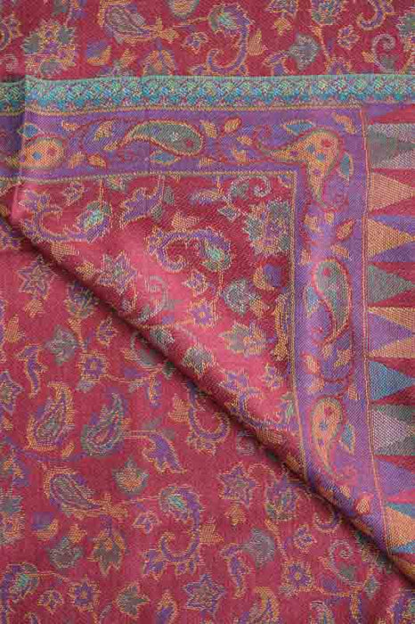 Écharpe viscose rouge cerise 70x185cm