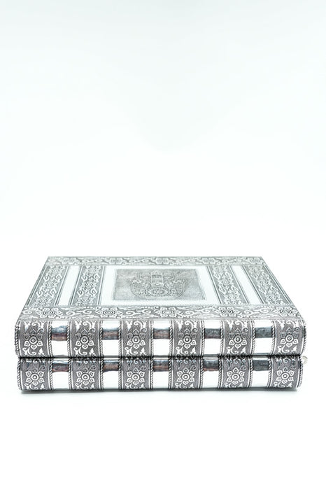 Jewelry box silver-colored Hamsa Hand 28x18x7.6 cm