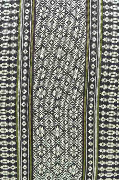 Coussin de méditation Zafu marron/vert 40 x 18 cm