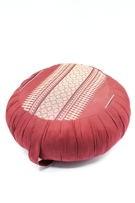 Zafu meditation cushion red/bordeaux 40 x 18 cm