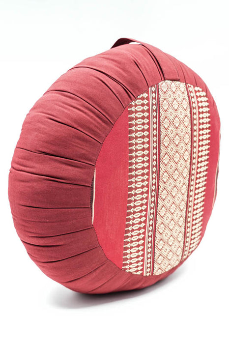 Zafu meditation cushion red/bordeaux 40 x 18 cm