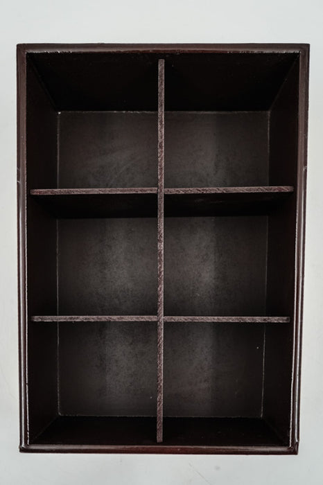 Boîte à sachets de thé en MDF avec impression numérique mandala 23,75x16,75x8,75 cm