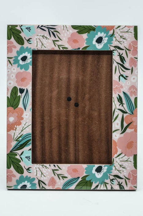 Picture frame MDF with digital flower meadow print 25x20 cm