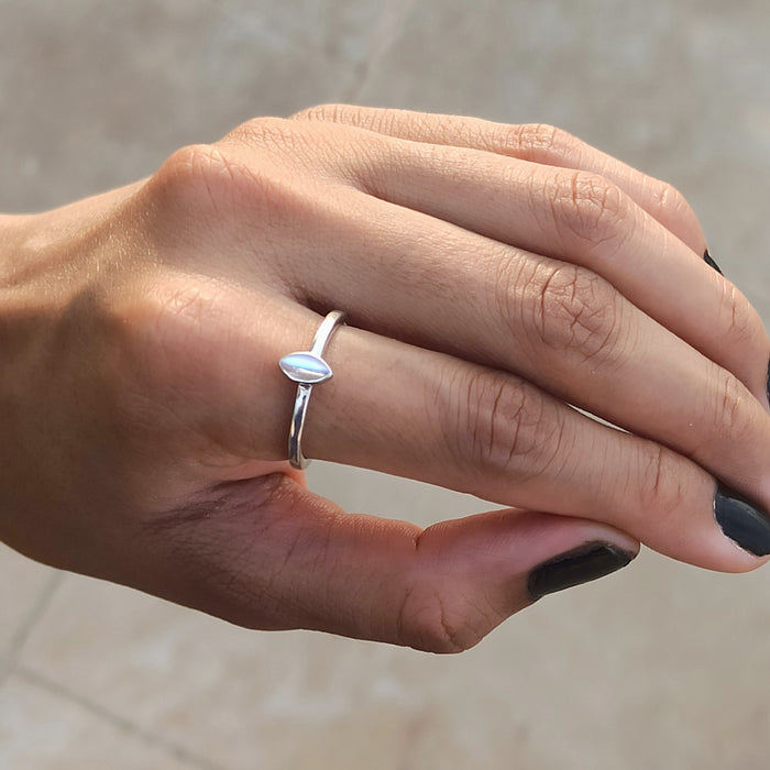 Bague argent pierre de lune