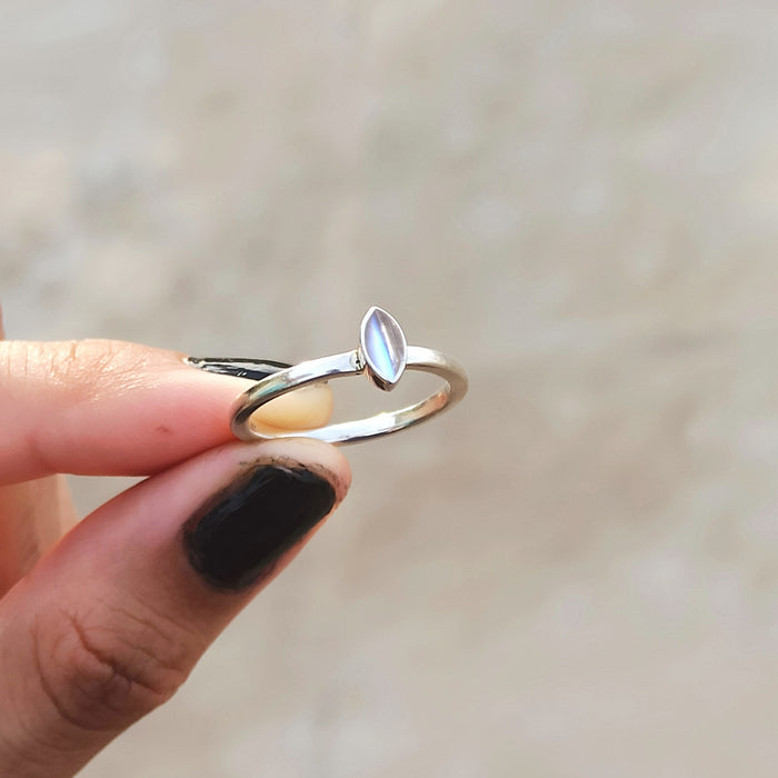 Bague argent pierre de lune