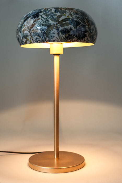Tischlampe emailliert Blätterwald 26x48 cm