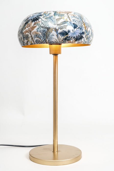 Tischlampe emailliert Blätterwald 26x48 cm