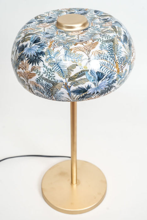 Tischlampe emailliert Blätterwald 26x48 cm