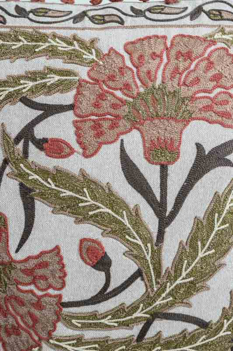 Zierkissen Baumwolle Blumen 40x40cm