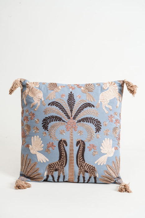 Decorative cushion cotton palm 40x40cm