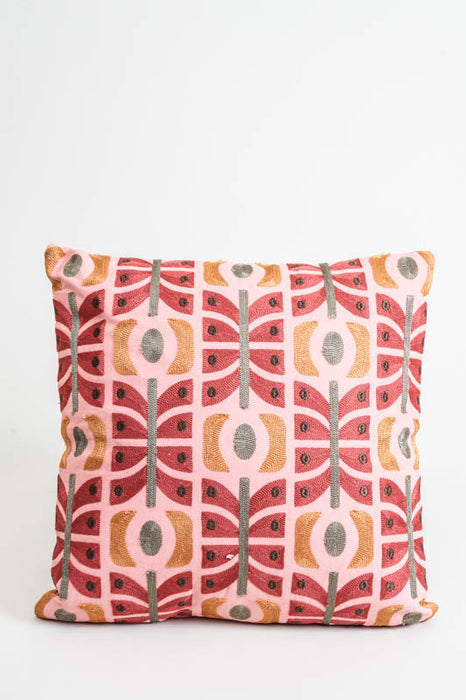 Decorative cushion cotton stripes patterned 40x40cm