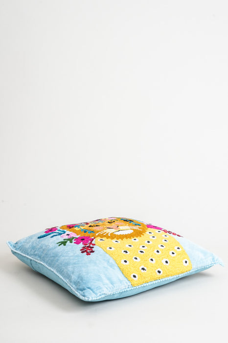 Zierkissen Baumwolle Löwe 45x45cm