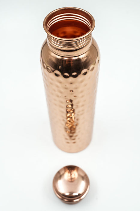 Bouteille en cuivre martelé, 950 ml