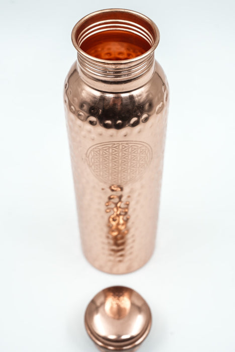 Flacon en cuivre martelé Fleur de Vie 950 ml